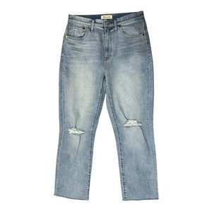 Madewell High Rise Slim Boyjean Prentice Light Wash Denim‎ Womens Size 28 ND555